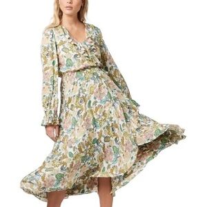 Buffalo David Bitton Floral Botanical Wrap Dress size S